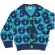 Smfolk Baby Cardigan med Epler, Turkis