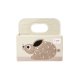 3 Sprouts Storage basket with handle for diapers, Rabbit