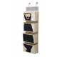 3 Sprouts Veggoppheng med lommer (Wall Organizer), Bear