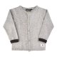 ME TOO Strikketket Cardigan, Light Grey Melange