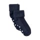 Minymo Ribbestrikkede Babysokker m. Antiskli (2-pack), Dark Navy