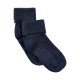 Minymo Ribbestrikkede Babysokker (2-pack), Dark Navy
