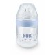 NUK Nature Sense PP-Flaske 150ml med Silikon Smokk - Smokkstrrelse: 0-6 mdr., Bl