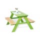 Pinolino Hagembelsett Barn (4 personer), Nicki / Grnn / Ubehandlet furu