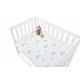 Pinolino Str�klagen til Vugge, Bedside Crib og Barnevogn 2 stk., Jersey/Lysebl� Skyer