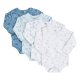 Pippi Body Langermet (4-pack), Light Blue