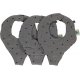 Smfolk Hakesmekke med Smokk-holder (3 stk), Steel Grey