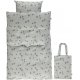 Smfolk Barnesengesett 100x140 cm med Epler, Lt. Grey Mix