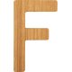 small foot ABC Bokstav F, Bambus