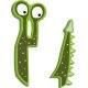 small foot ABC Bokstav Monster Clooney, Bambus